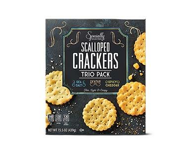Specially Selected 
 Scalloped Cracker Trio
