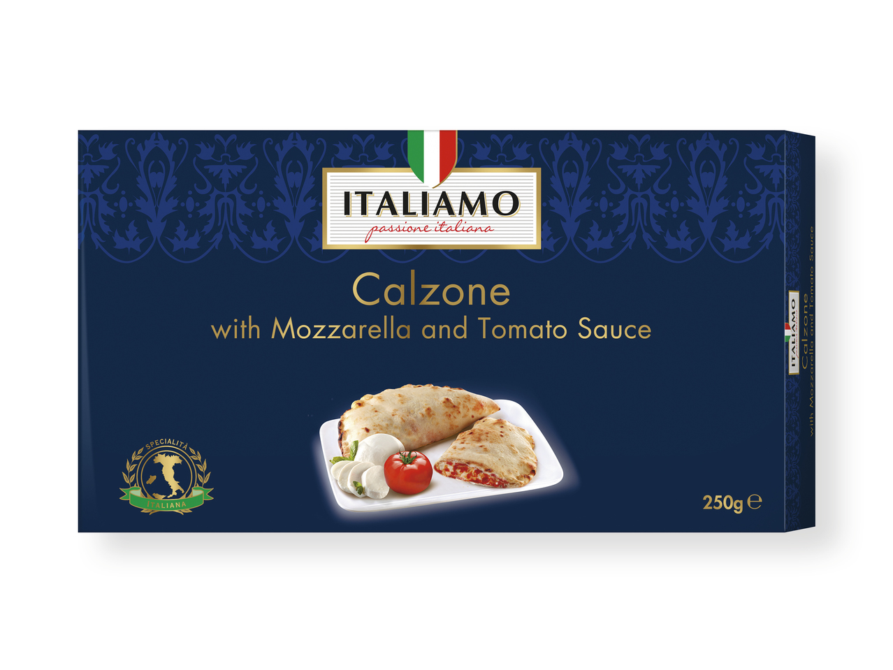 'Italiamo(R)' Calzone con tomate y mozzarella