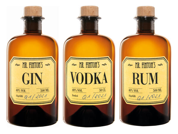 Mr. Finton\'s Gin, Vodka oder Rum - Lidl — Österreich - Archiv Werbeangebote