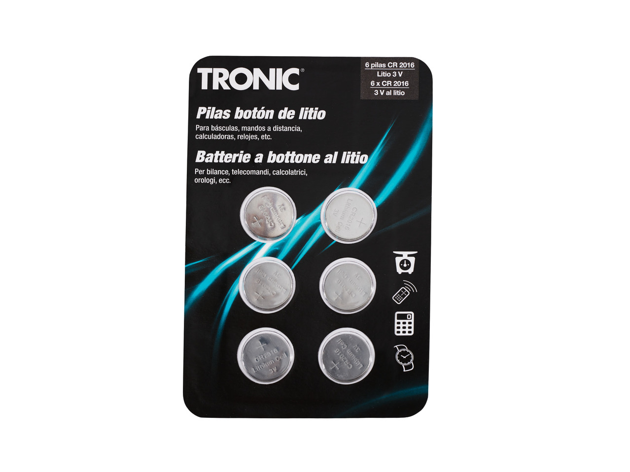 TRONIC(R) Pilhas Tipo Botão