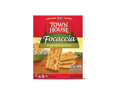 Keebler Townhouse Focaccia Rosemary Olive Oil or Tuscan Cheese