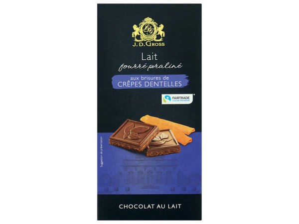 Chocolat fourré praliné
