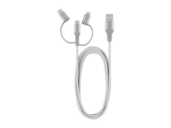 Silvercrest 3-in-1 Charging & Data Transfer Cable