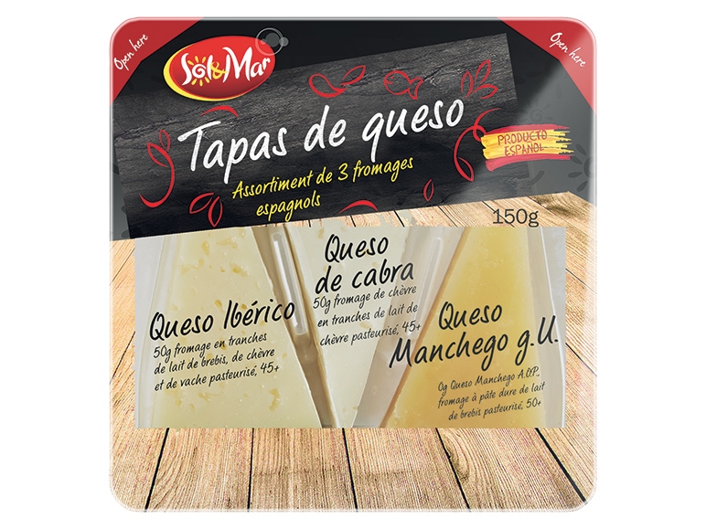 Assortiment de 3 fromages espagnols