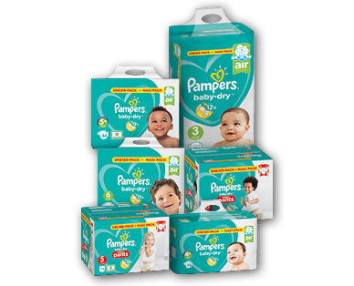 PAMPERS(R) Pannolini "Baby Dry" in confezione maxi
