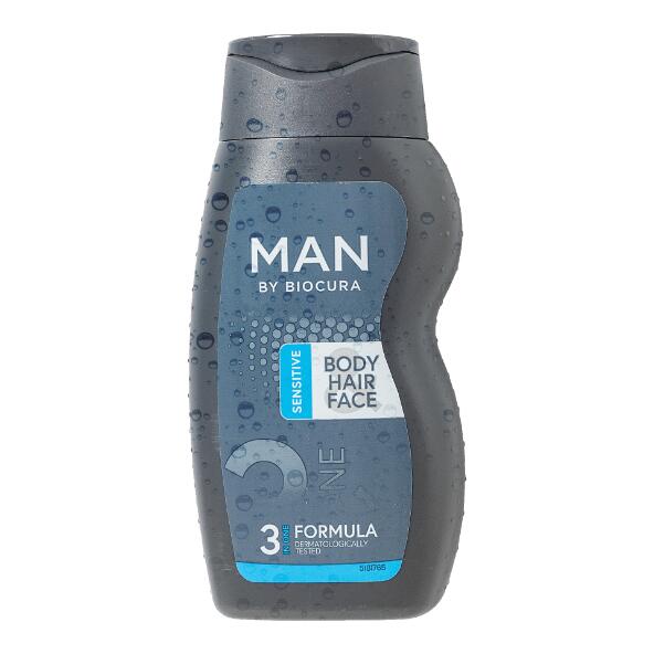 MAN BY BIOCURA(R) 				3-in-1-verzorging voor mannen