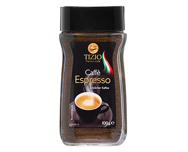 TIZIO Löslicher Espresso oder Caffè Crema
