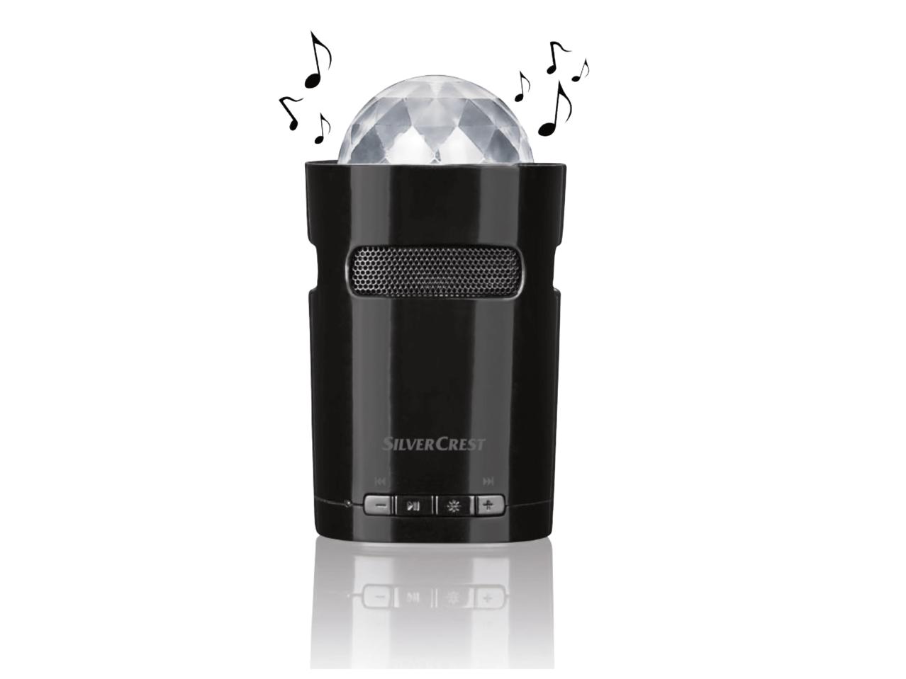 SILVERCREST 2,8W Bluetooth Mini Speaker with Disco Light