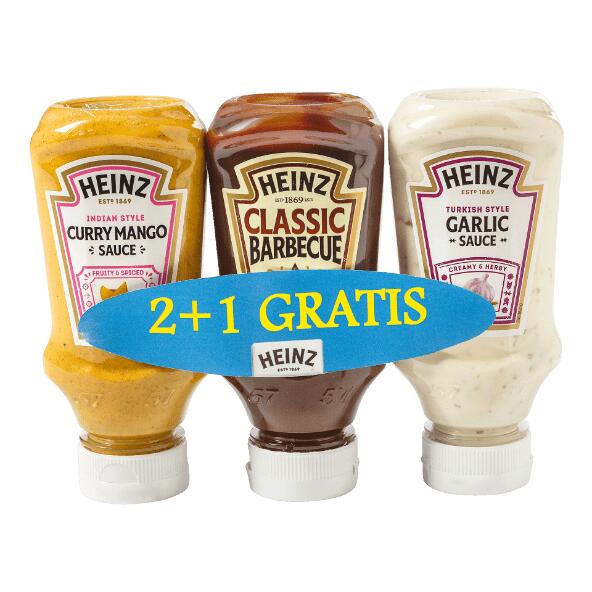 Lot de sauces Heinz, 3 pcs