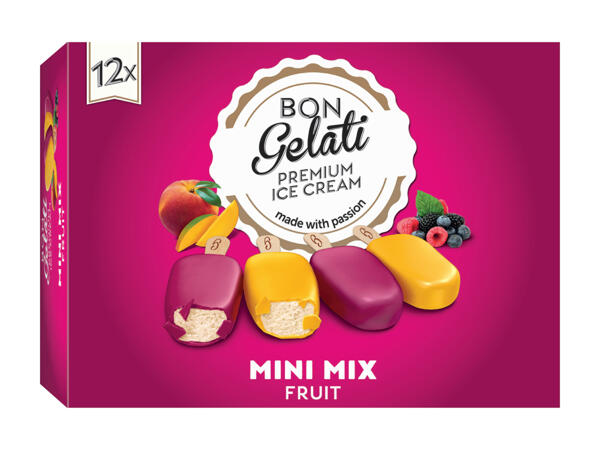 Glaces aux fruits "mini mix"