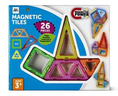 Bee Happy 
 26-Piece Magnetic Tiles
