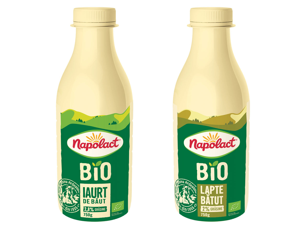 Lapte bătut bio / Iaurt de băut bio
