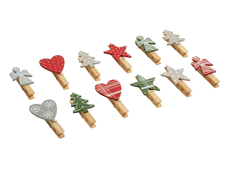 MELINERA Wooden Christmas Decorations