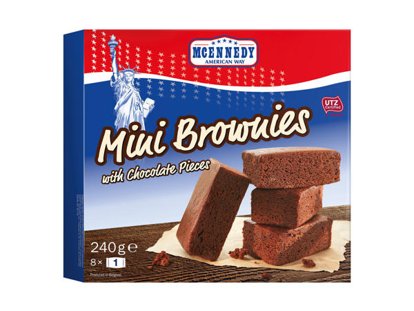 Mini Brownies cu fulgi de ciocolată