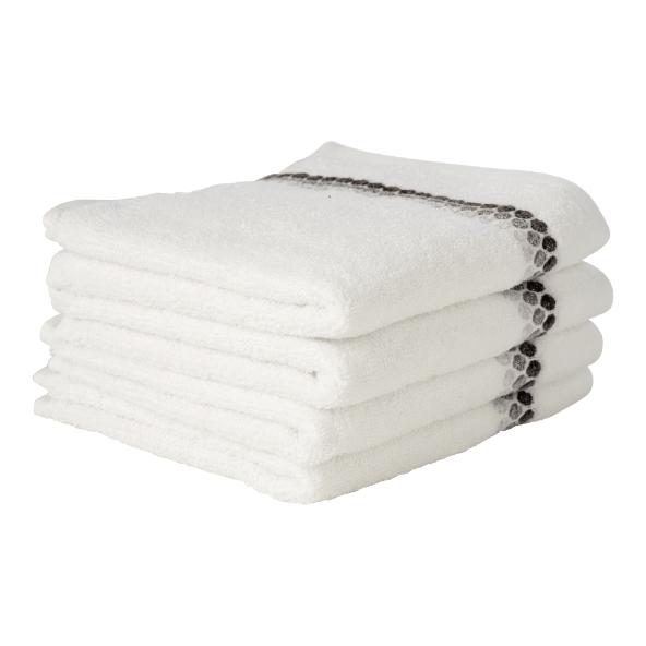Gants de toilette ou serviettes d'hôtes