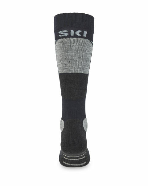 Adult's Navy Ski Socks With Silk