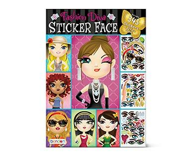 Bendon 
 Wacky Faces Sticker Book