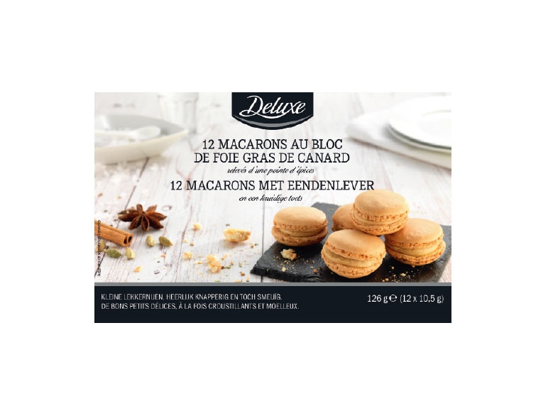 Macarons met foie gras