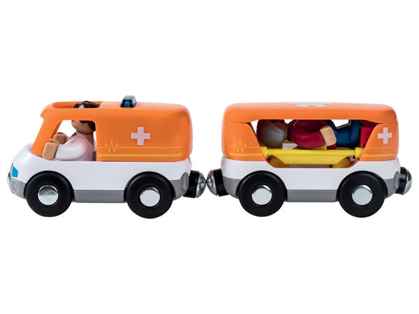 Wooden Toy Emergency Service Vehicles