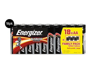 Energizer Batteries – AA 18pk or AAA 16pk