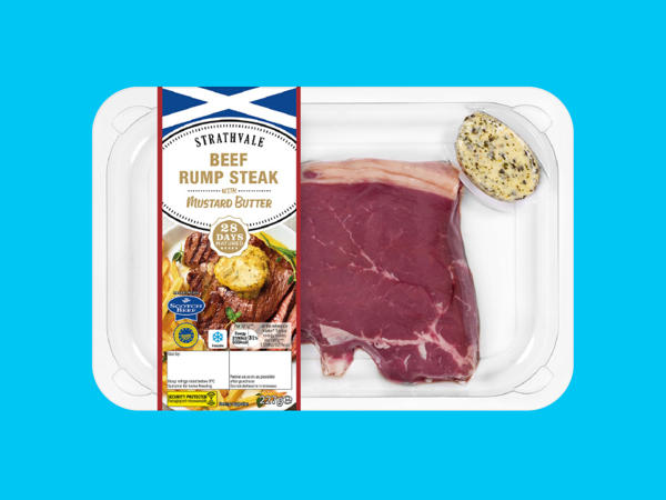 Beef 28-Day Matured Rump Steak with Mustard Butter