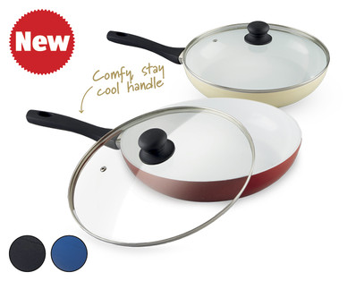 30cm Ceramic Frying Pan with Lid