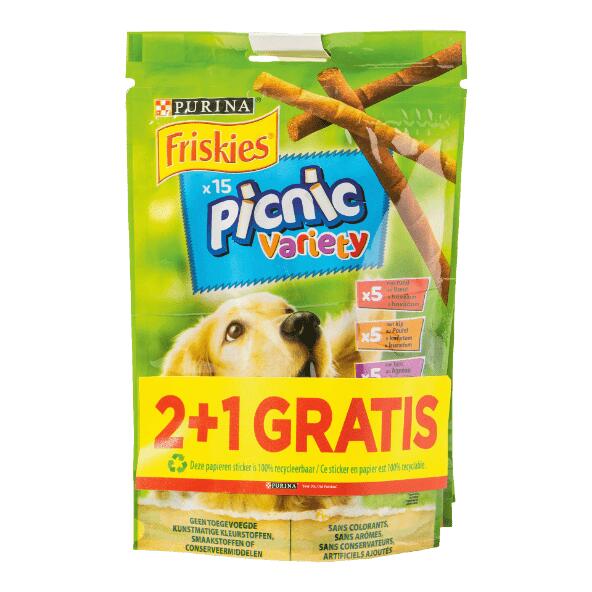 FRISKIES(R) 				Snacks pour chiens, pack de 3