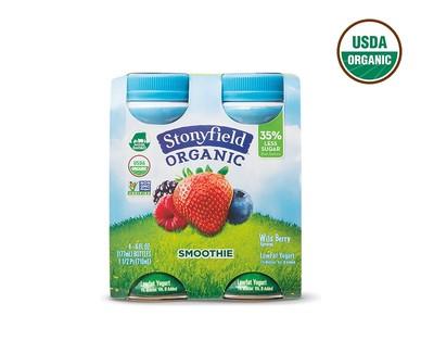 Stonyfield Organic Strawberry or Wildberry Yogurt Smoothies