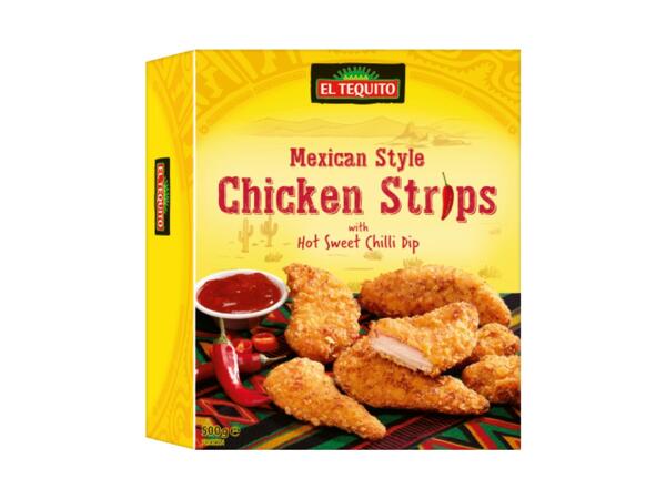 Mexican Style Chicken strips with Dip