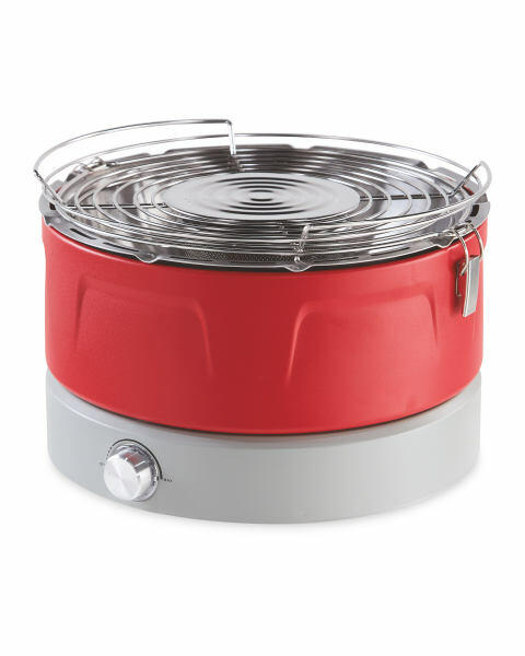 Red Portable Charcoal BBQ