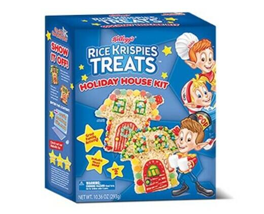 Kellogg's 
 Rice Krispies Treats Kit Holiday House or Christmas Stocking