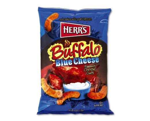 Herr's 
 Cheese Curls Jalapeno Poppers or Buffalo Blue Cheese