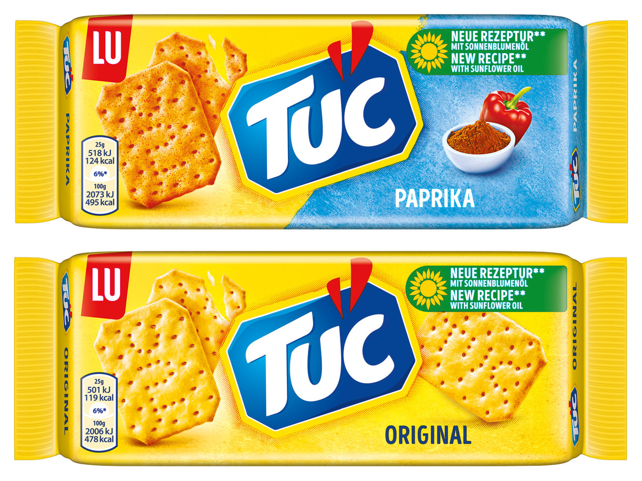 TUC Original, Paprika oder Sour Cream & Onion
