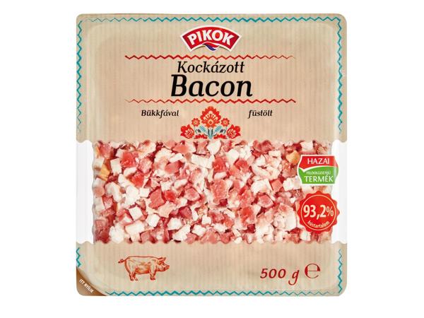 Kockázott bacon