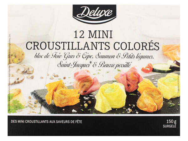 12 mini croustillants colorés