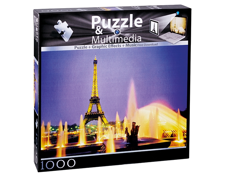 Puzzle multimedia, 1000 piese, 4 modele