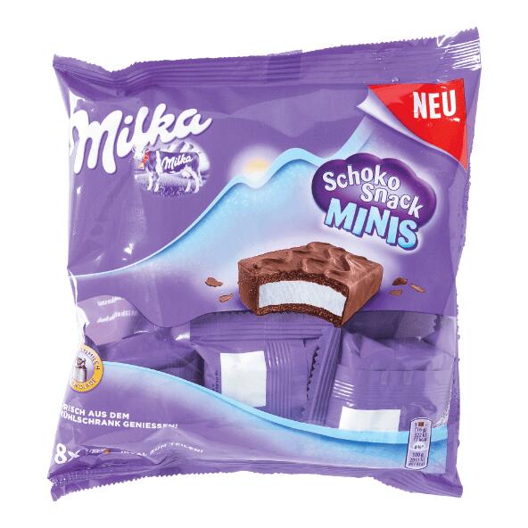 MILKA(R) 				Snack au chocolat Milka, 8 pcs