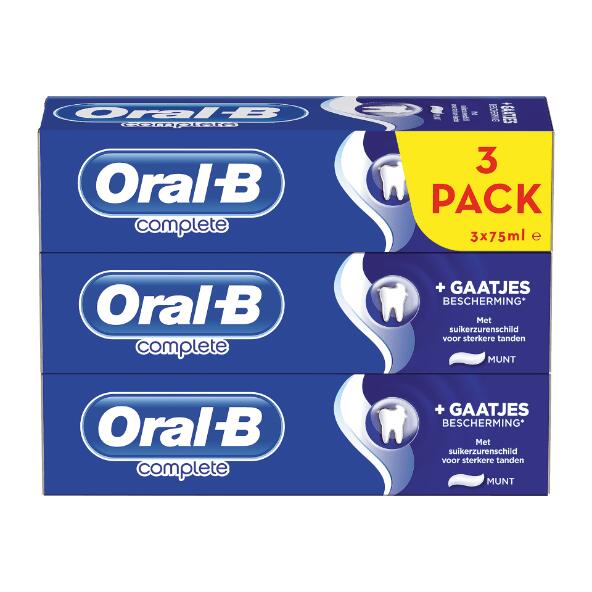 Oral-B complete clean & protect tandpasta 3-pack