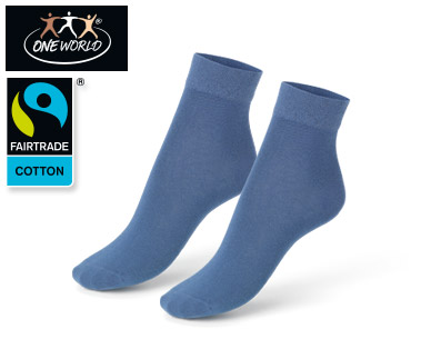 ONE WORLD(R) Socken mit Fairtrade-Baumwolle, 2 Paar