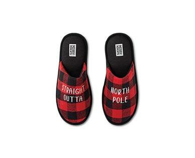 Merry Moments Novelty Holiday Slippers