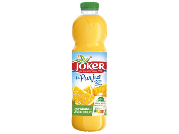 Joker pur jus d'orange avec pulpe