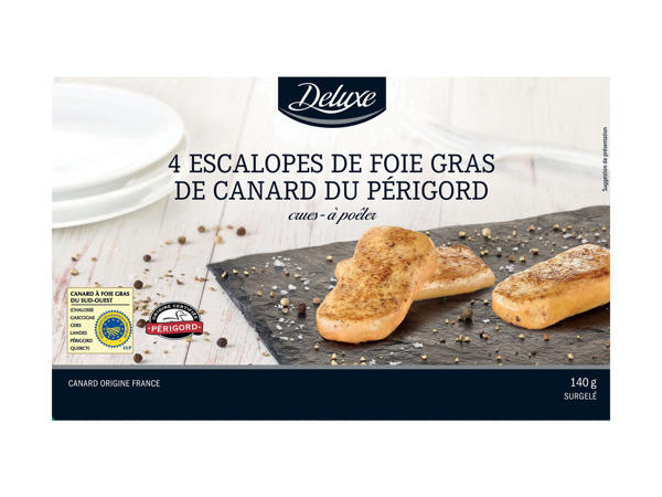Escalopes de foie gras de canard IGP du Périgord à poêler