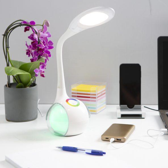Schreibtischlampe mit RGB-Stimmungsbeleuchtung