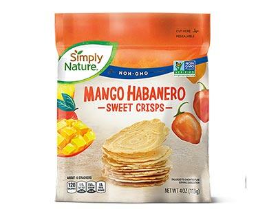 Simply Nature 
 Sweet Crisps Lemon, Vanilla or Mango Habanero