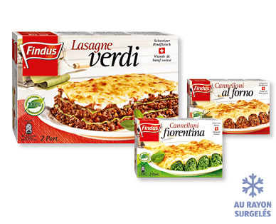 Lasagne verdi/Cannelloni fiorentina/Cannelloni al forno FINDUS(R)