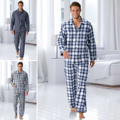 Flanellen pyjama voor heren