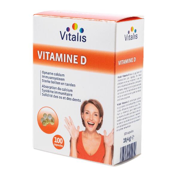Vitamine D-capsules, 100 st.