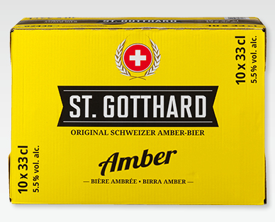 Bière suisse ambrée ST. GOTTHARD