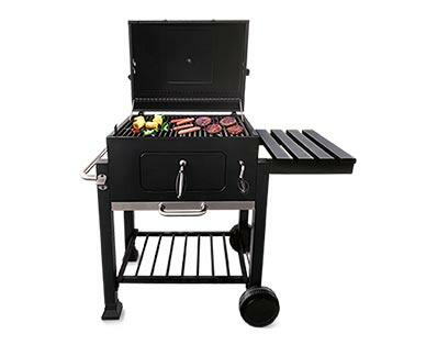 Range Master 
 Heavy-Duty 24" Deluxe Charcoal Grill