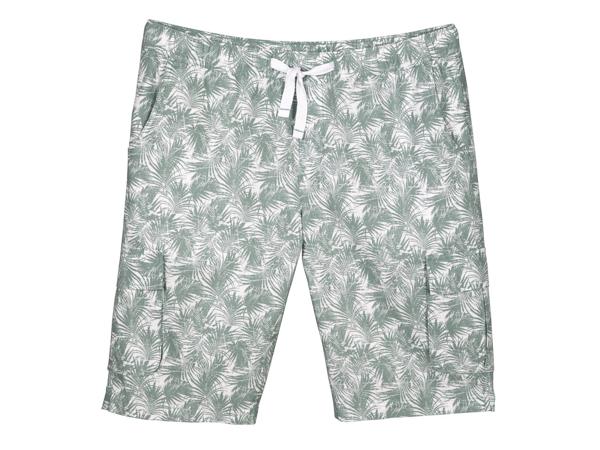Men's Linen-Blend Bermuda Shorts